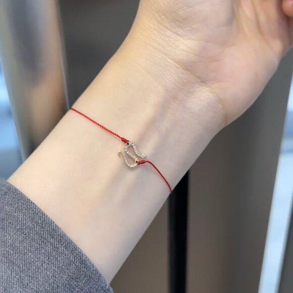 NWT: Lucky Snake Year Bracelet (gold) - Picture 1 of 6